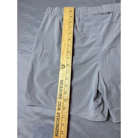 Abercrombie Fitch Shorts Mens Extra Large Gray Stretch - Picture 4 of 7